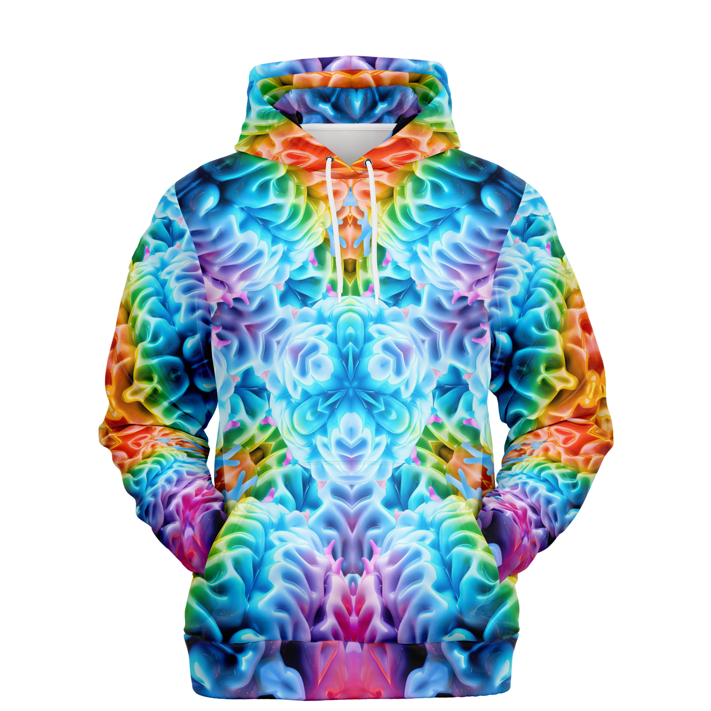 Rainbow Brain Pull Over Hoodie
