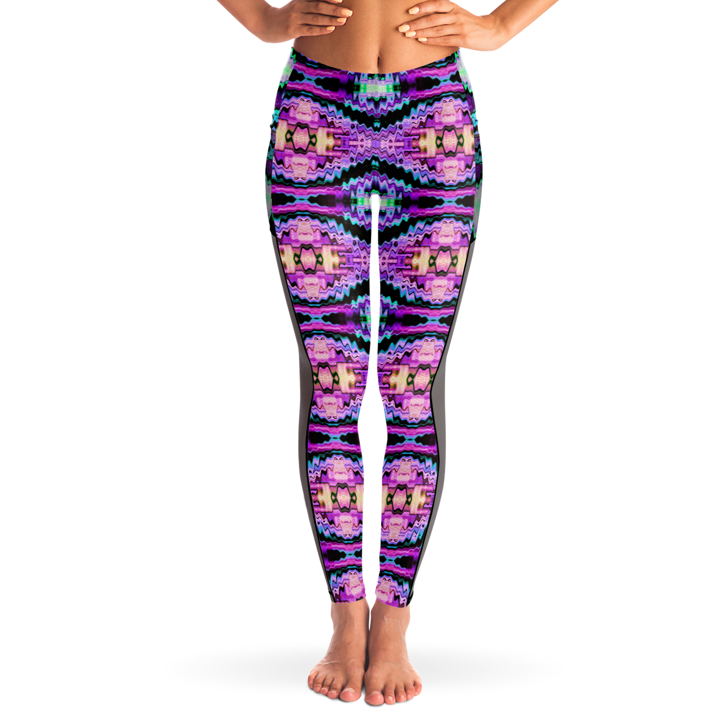 Neon Gushers Mesh Pocket Leggings