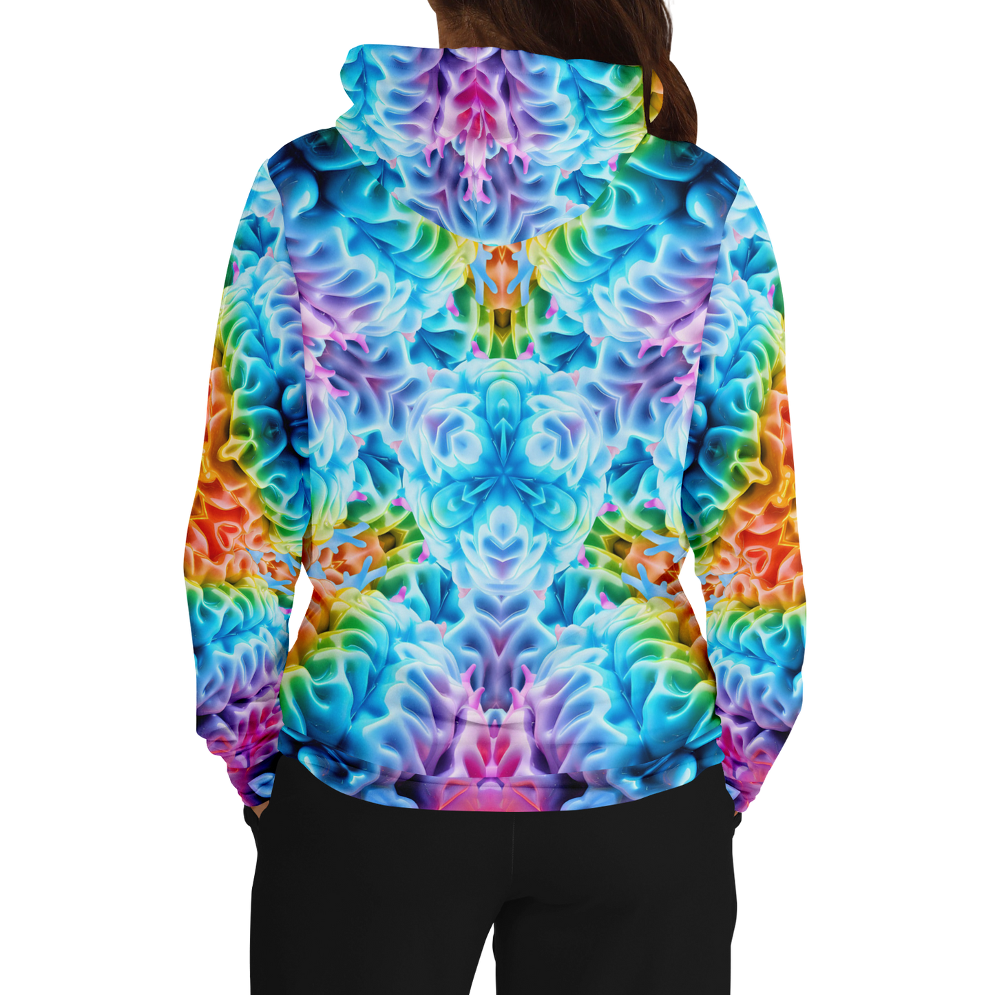 Rainbow Brain Pull Over Hoodie