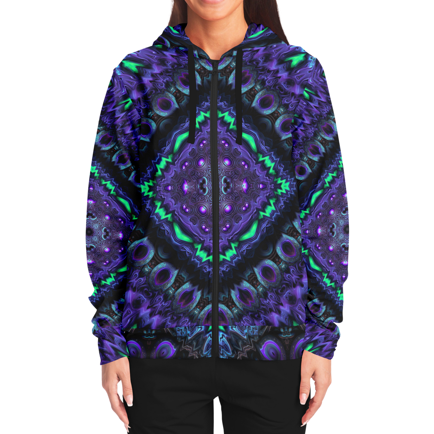 Purple Kush Zip Up Hoodie