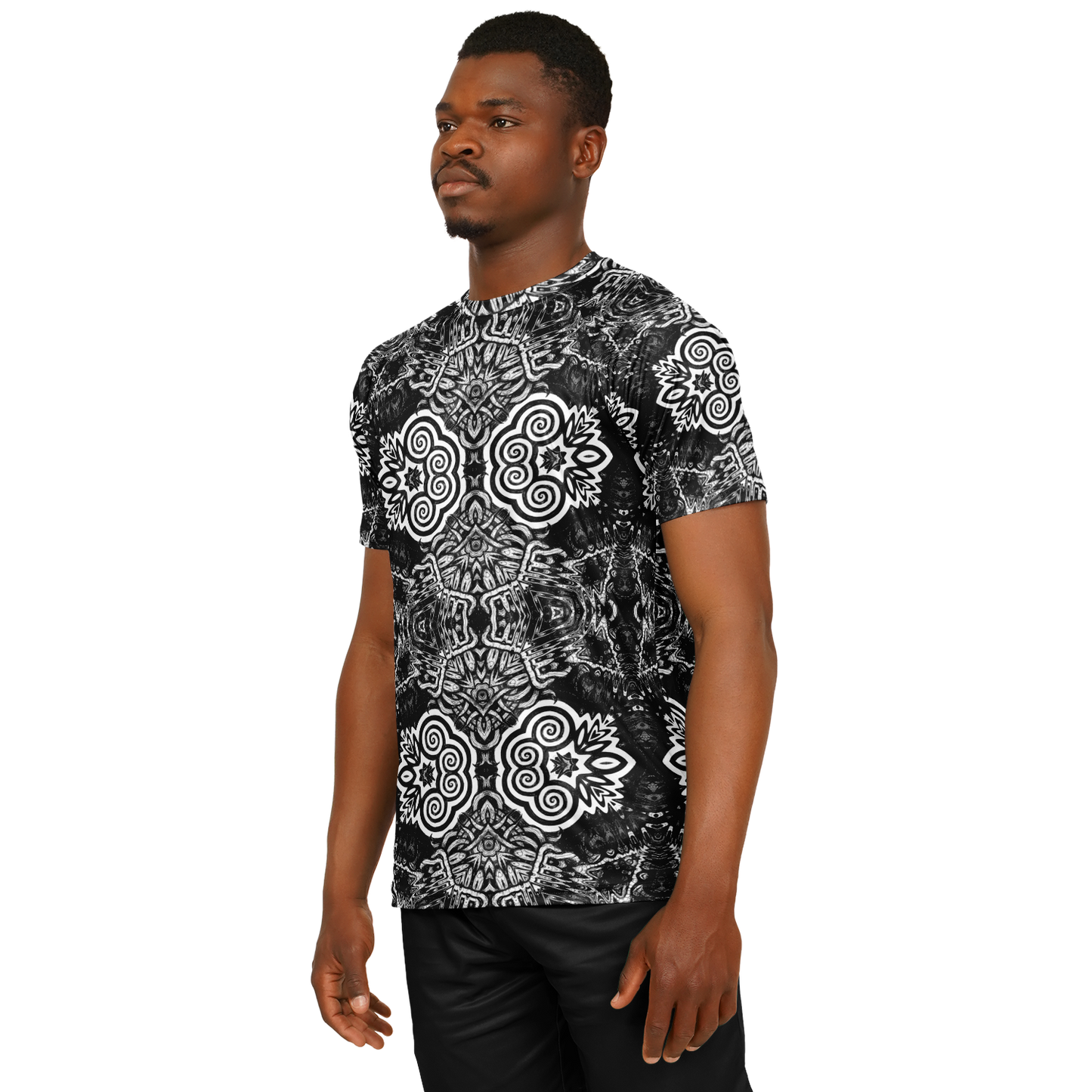 Madness in Black and White Soccer Jersey