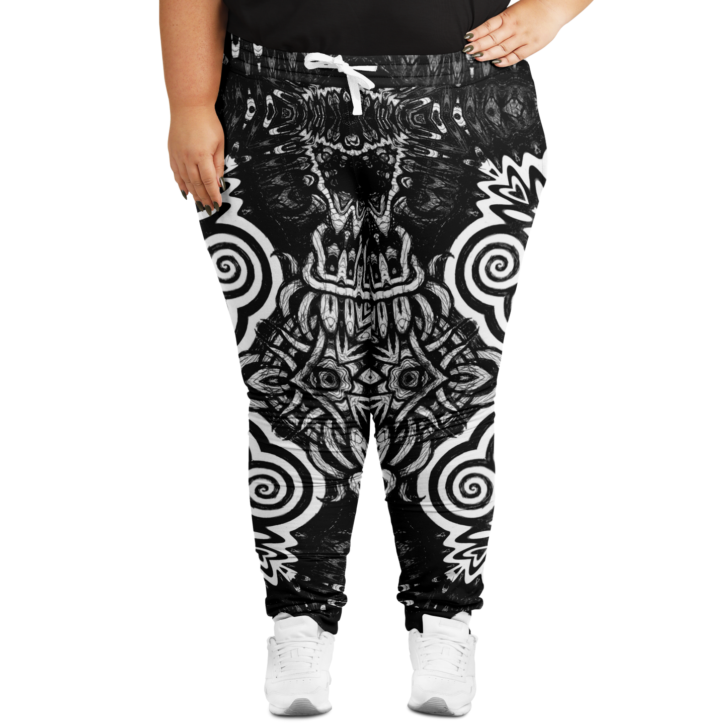 Madness in Black and White More To Love Joggers