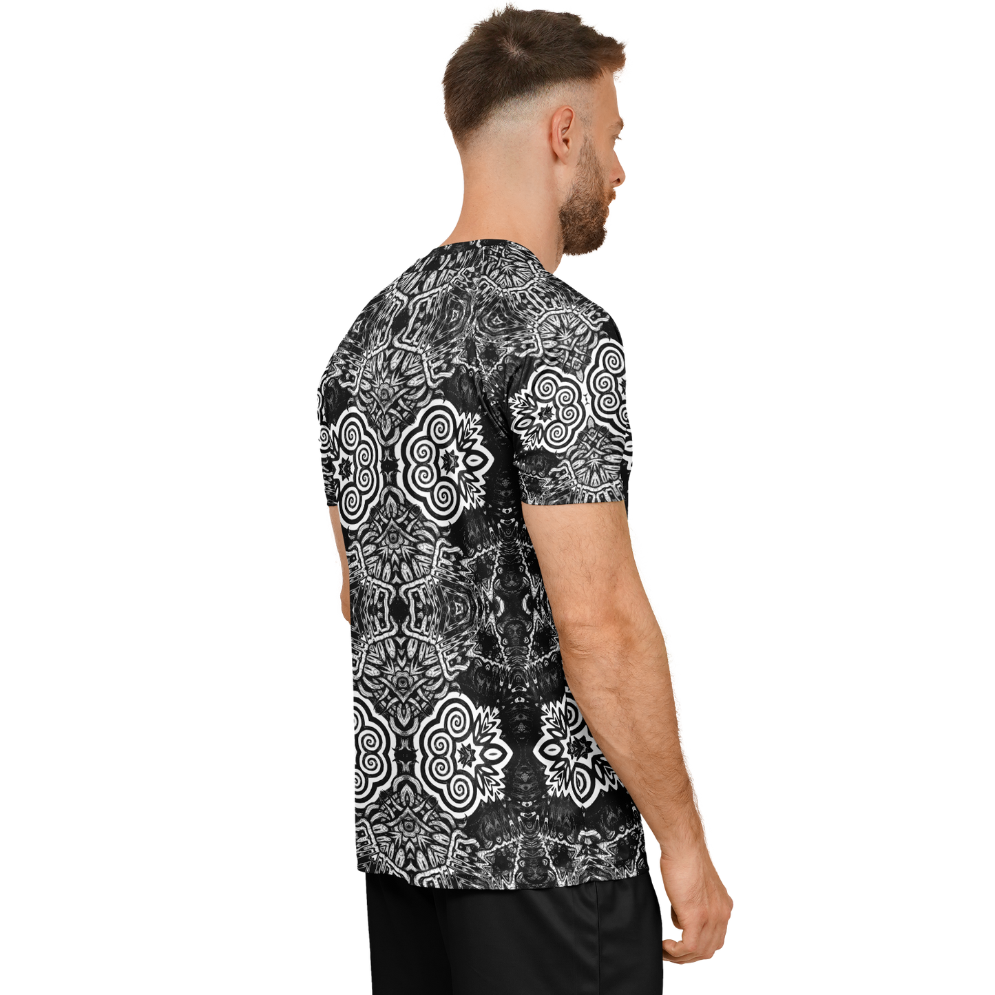 Madness in Black and White Soccer Jersey