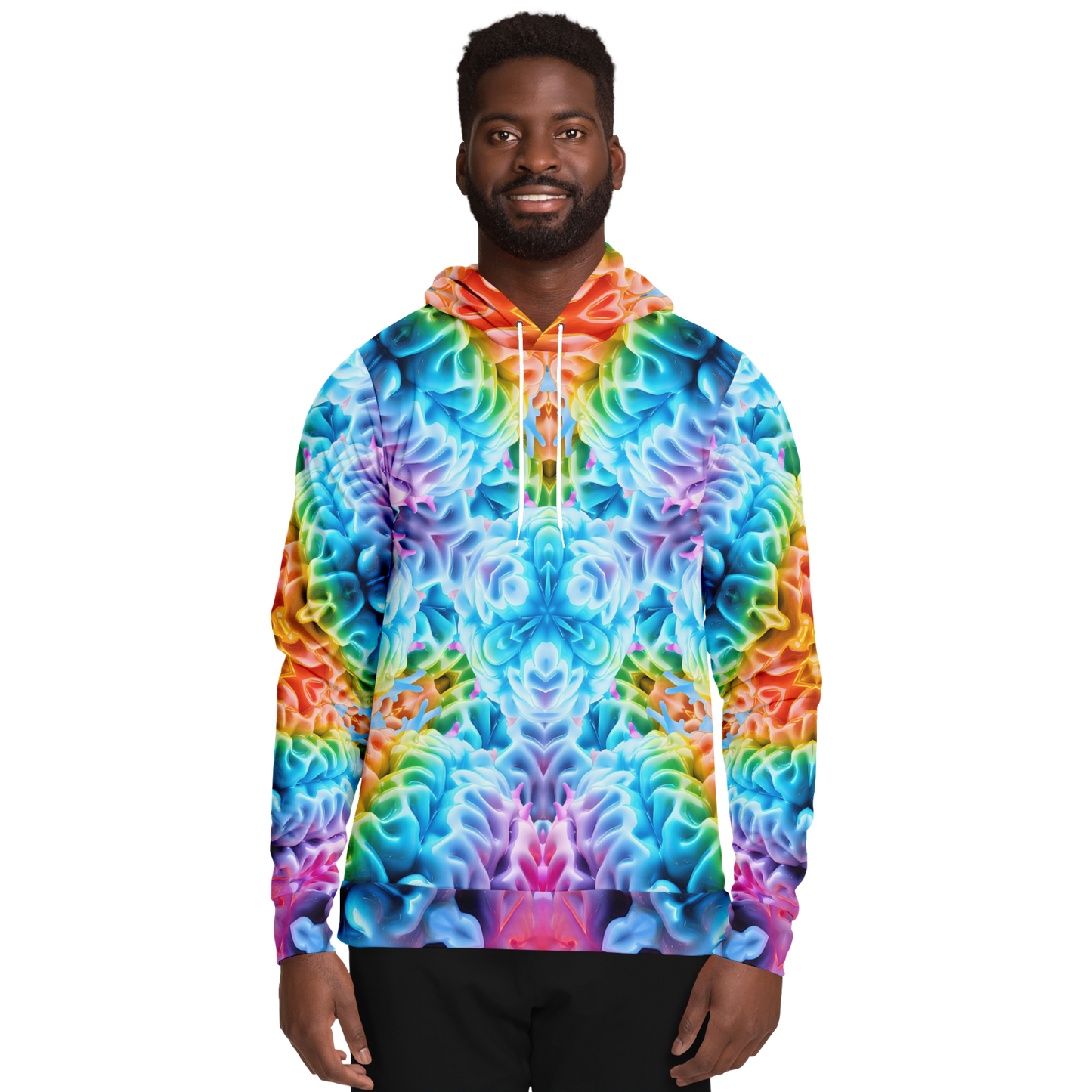 Rainbow Brain Pull Over Hoodie