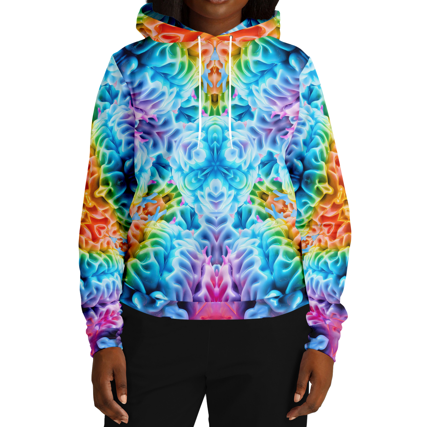 Rainbow Brain Pull Over Hoodie