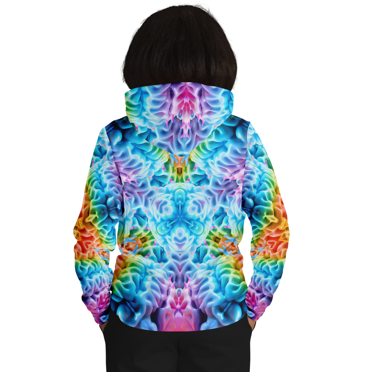 Rainbow Brain Pull Over Hoodie