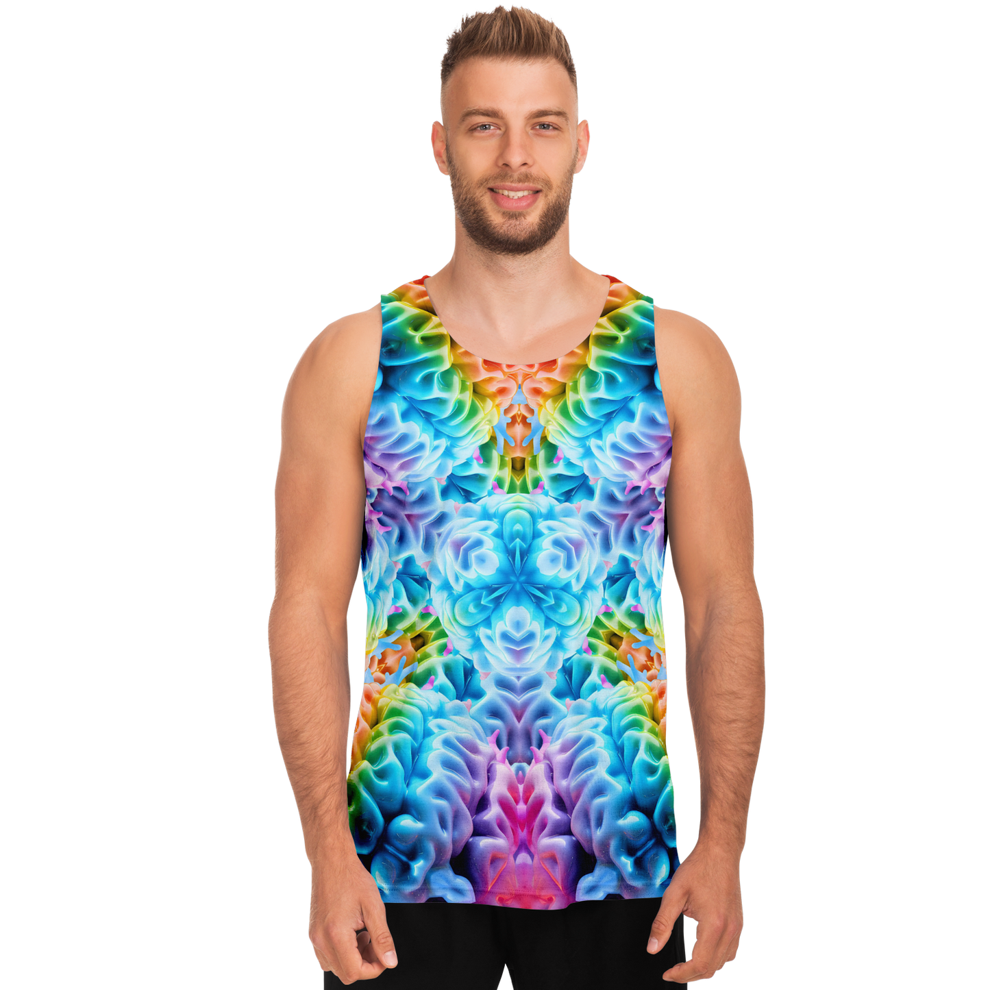 Rainbow Brain unisex Tank Top