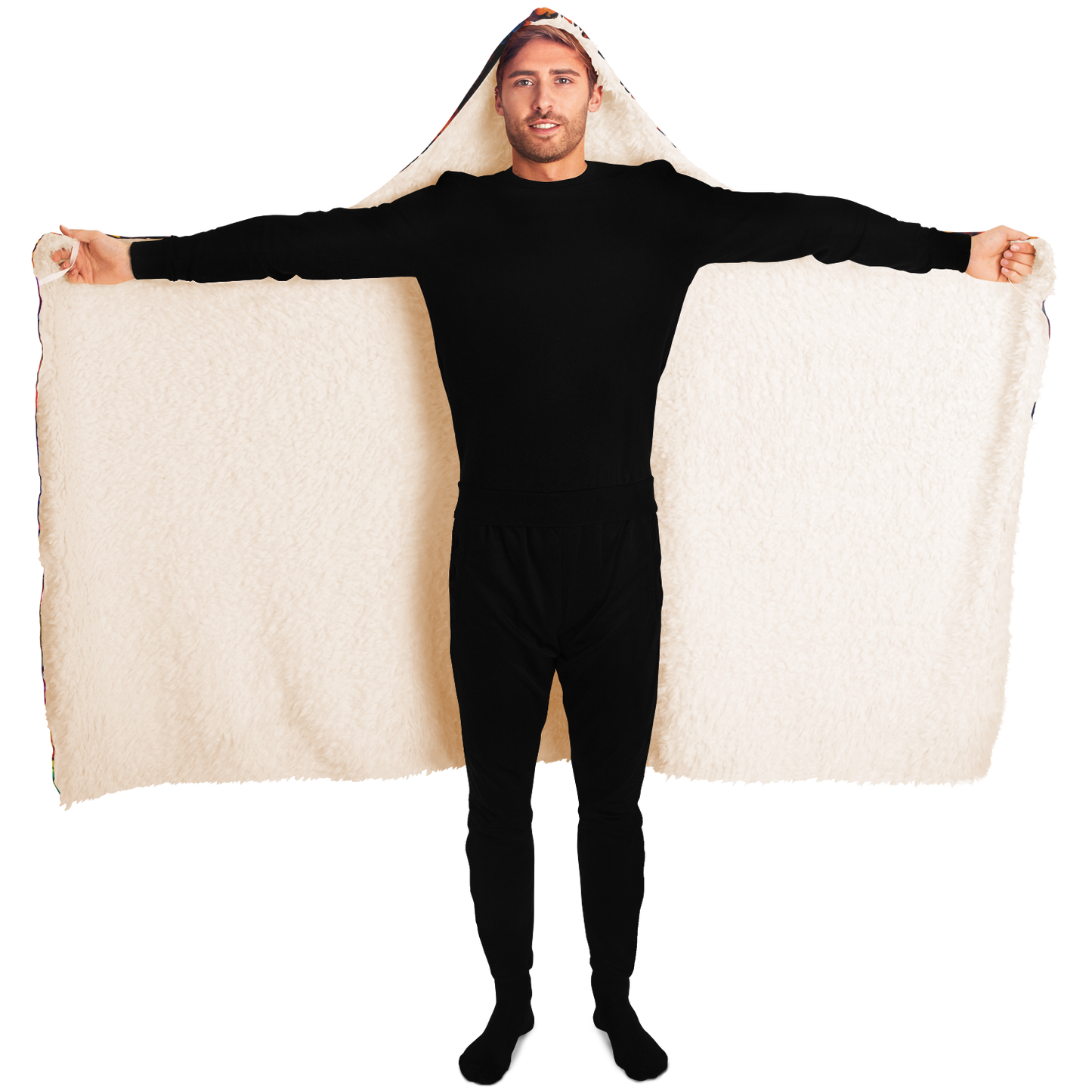 Jungle Juice Sherpa Lined Hooded Blanket