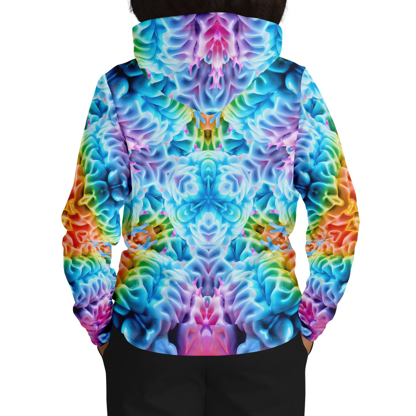 Rainbow Brain Pull Over Hoodie