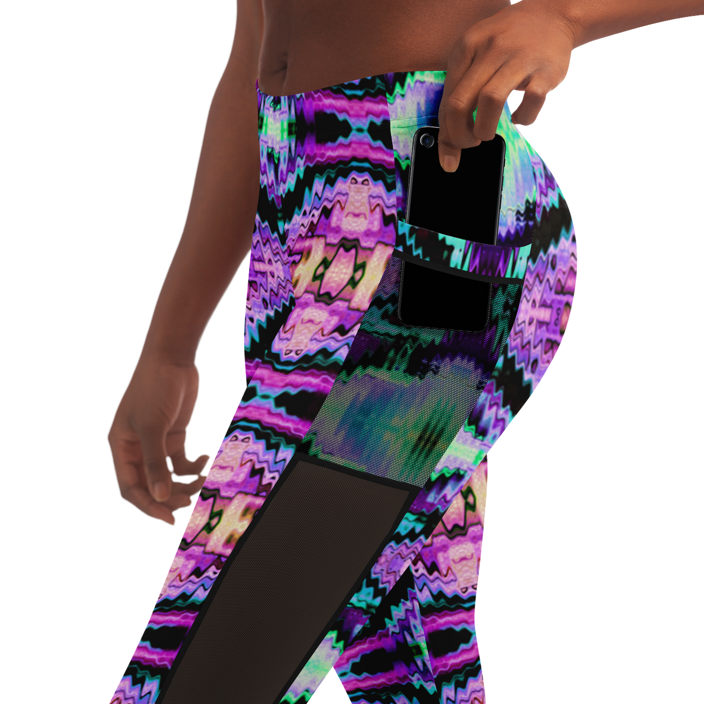 Neon Gushers Mesh Pocket Leggings