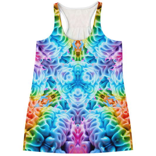Rainbow Brain Racer Back Tank Top