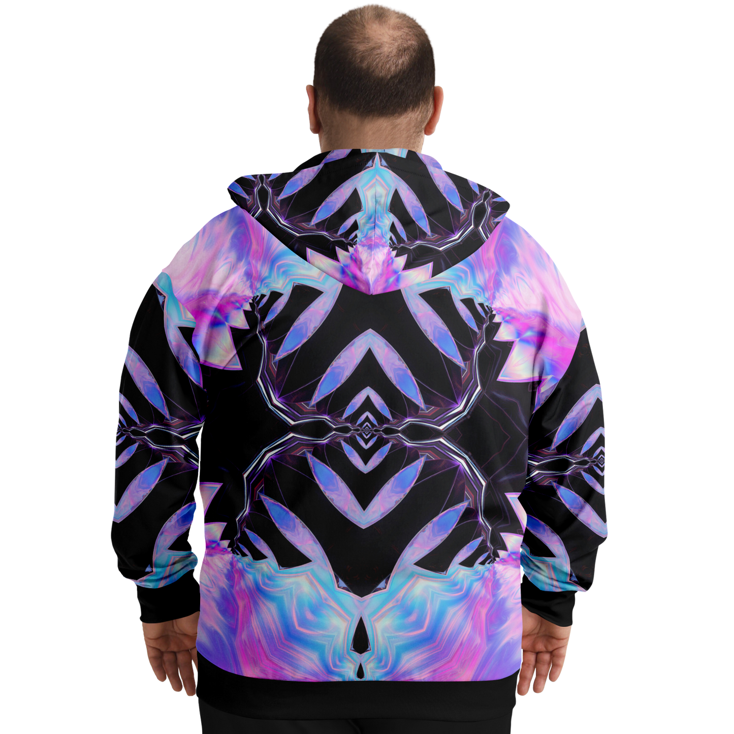 Starburst Zip Up Hoodie, Thicc King and Queen Size