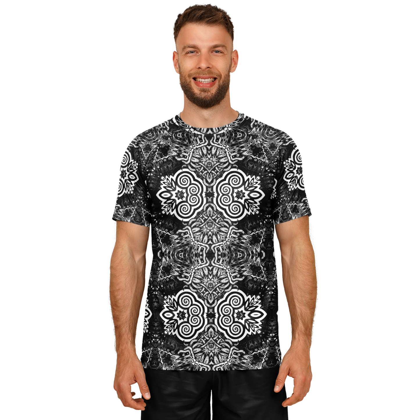 Madness in Black and White Soccer Jersey