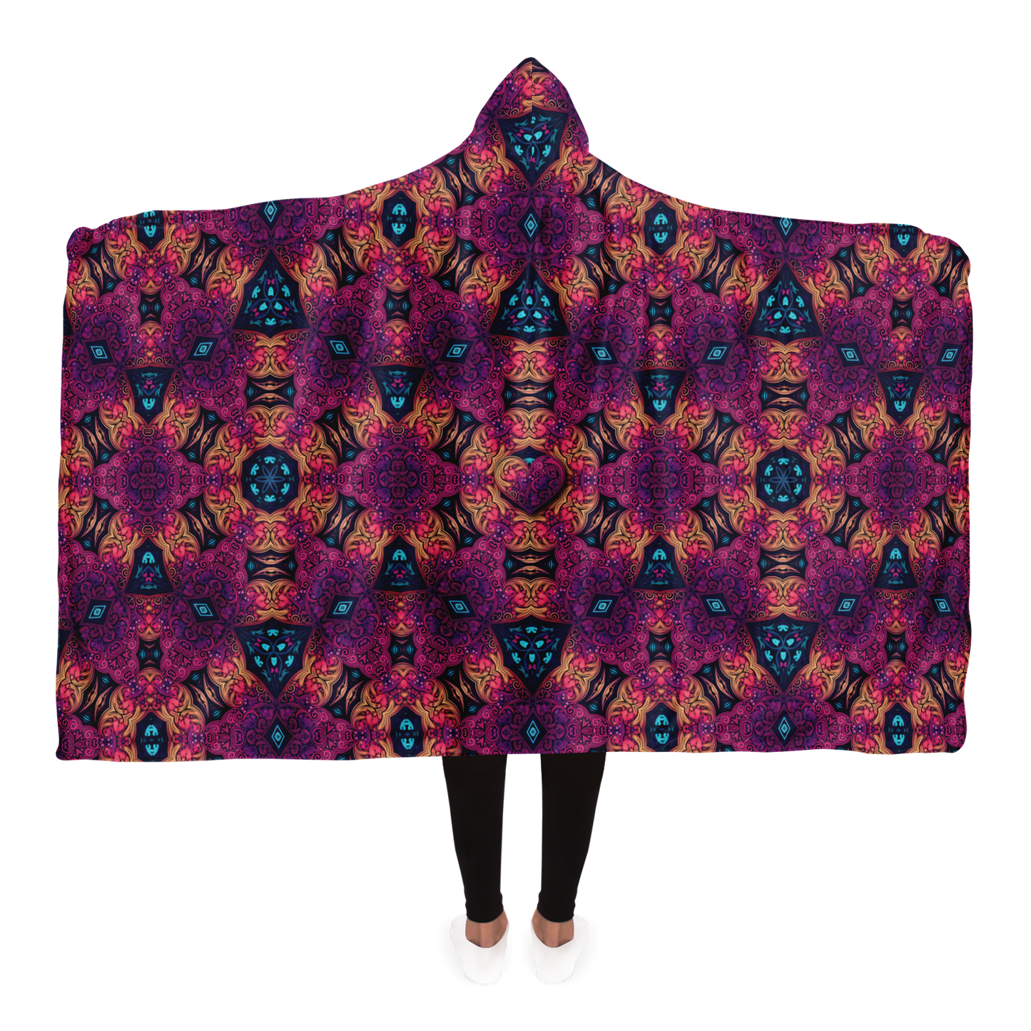Heart Breaker Sherpa Lined Hooded Blanket
