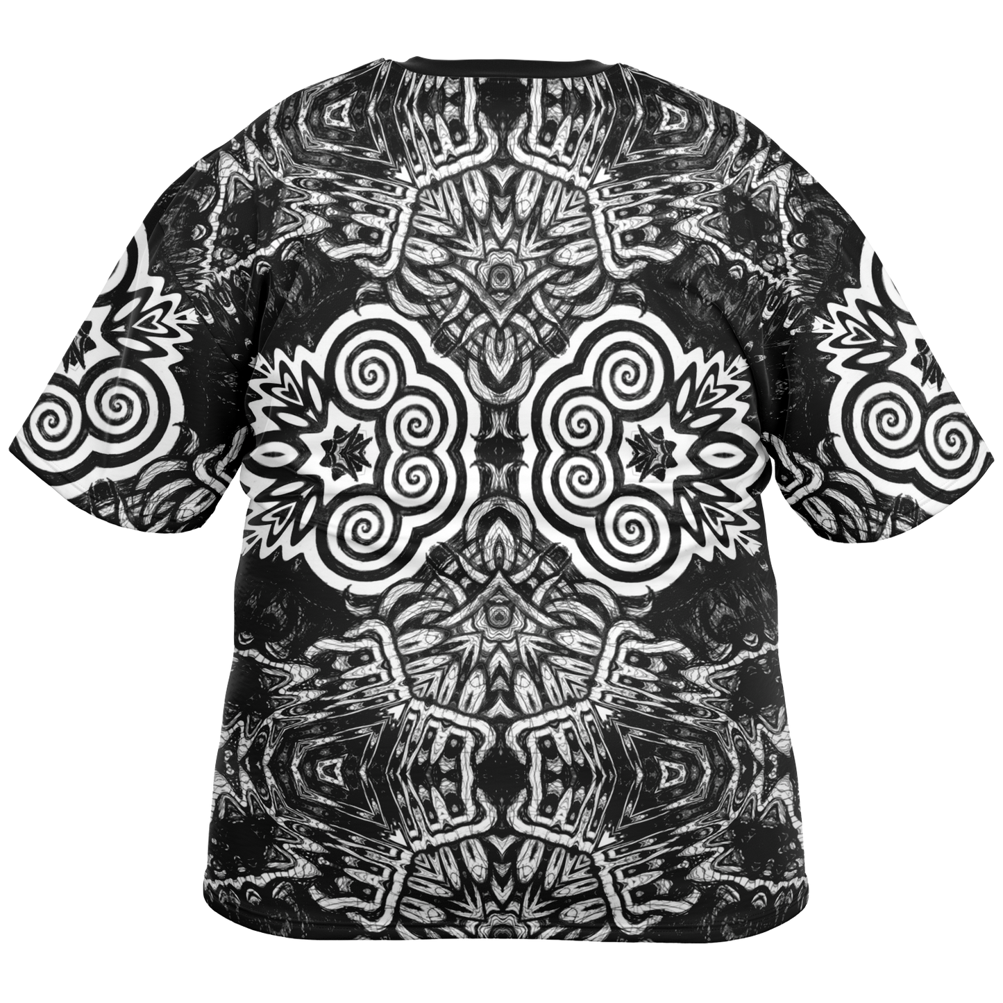 Madness in B&W Flipped T Shirt, More To Love Sizes