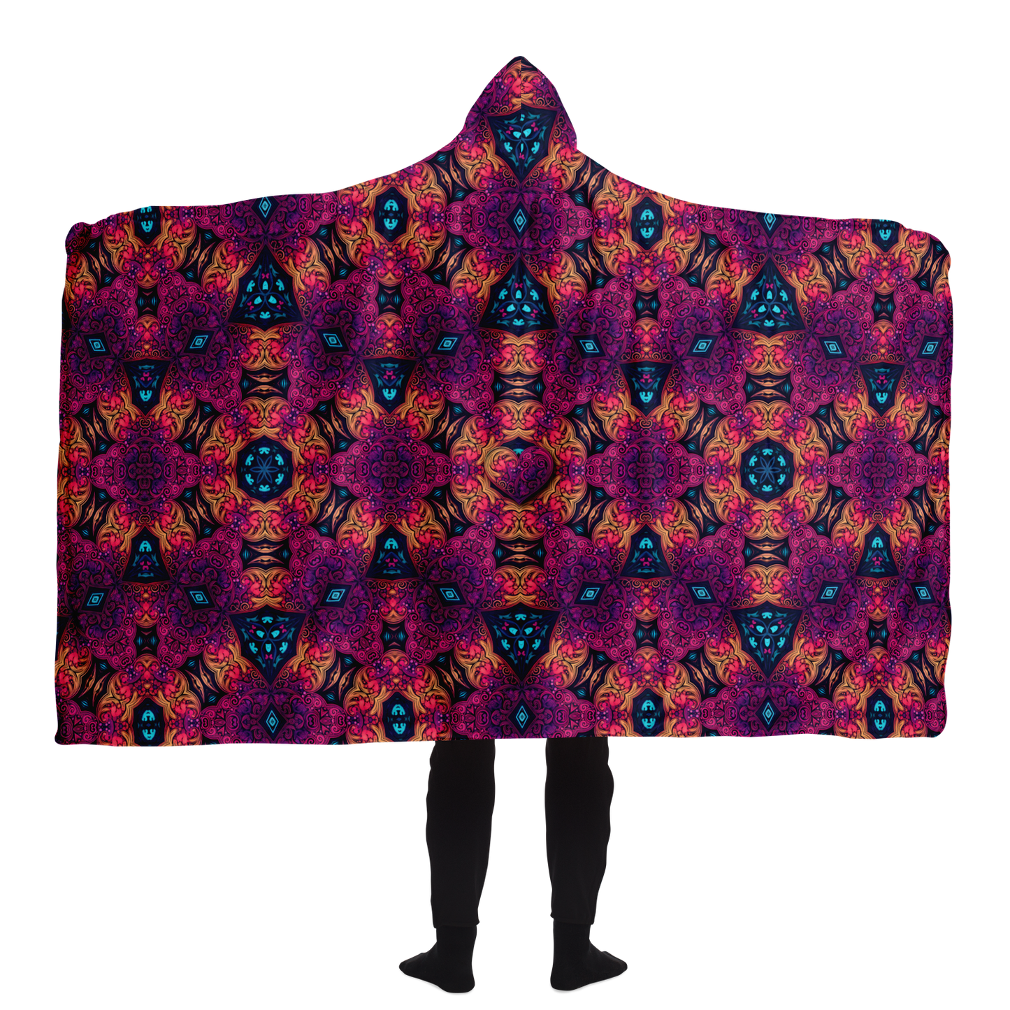 Heart Breaker Sherpa Lined Hooded Blanket