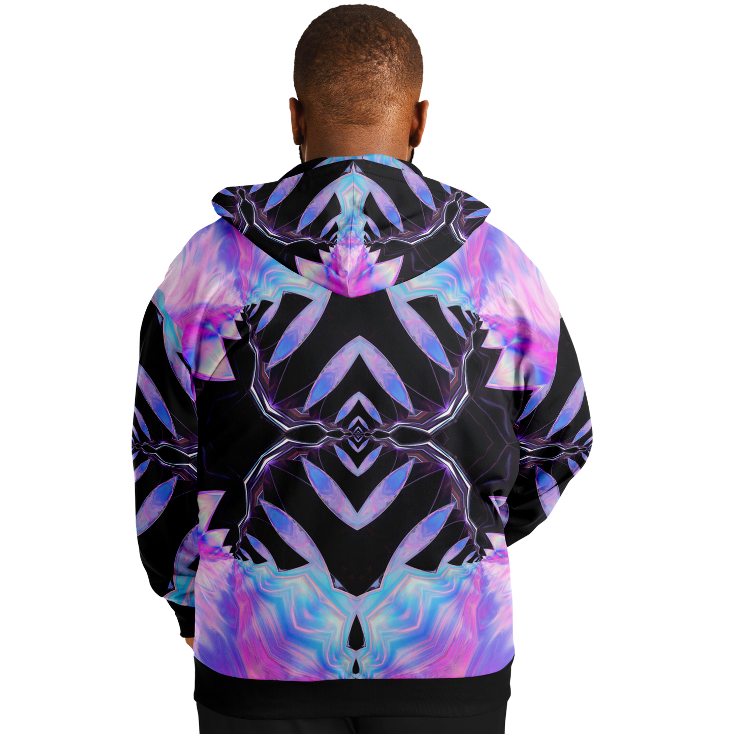 Starburst Zip Up Hoodie, Thicc King and Queen Size
