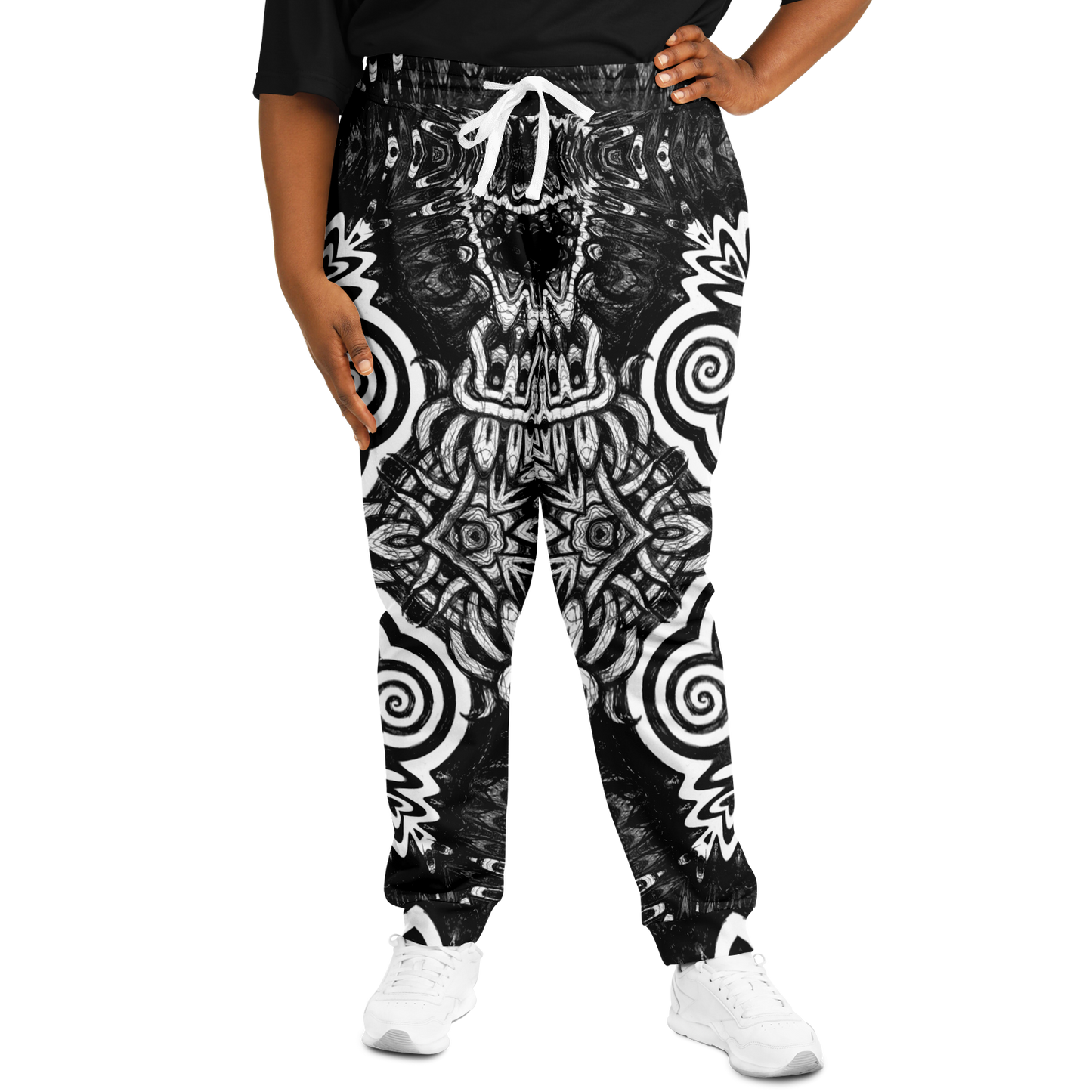 Madness in Black and White More To Love Joggers