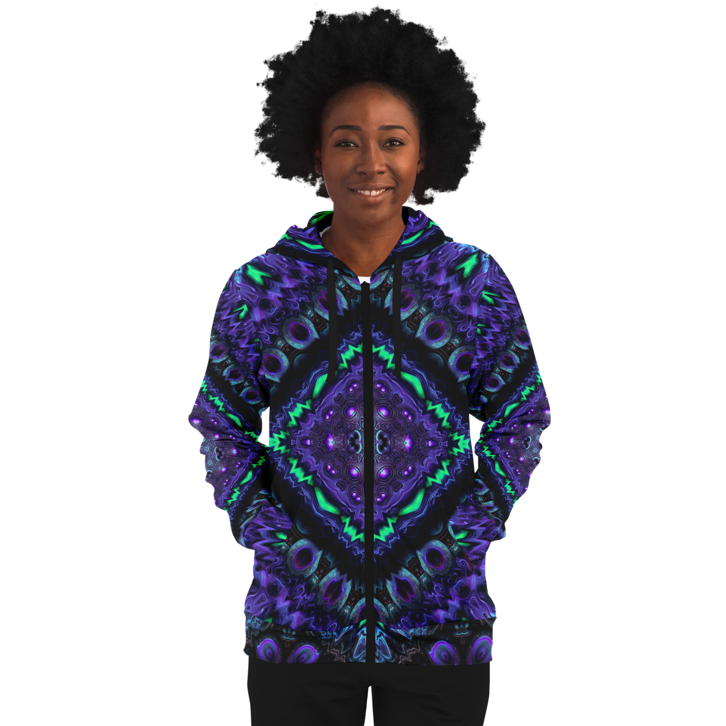 Purple Kush Zip Up Hoodie