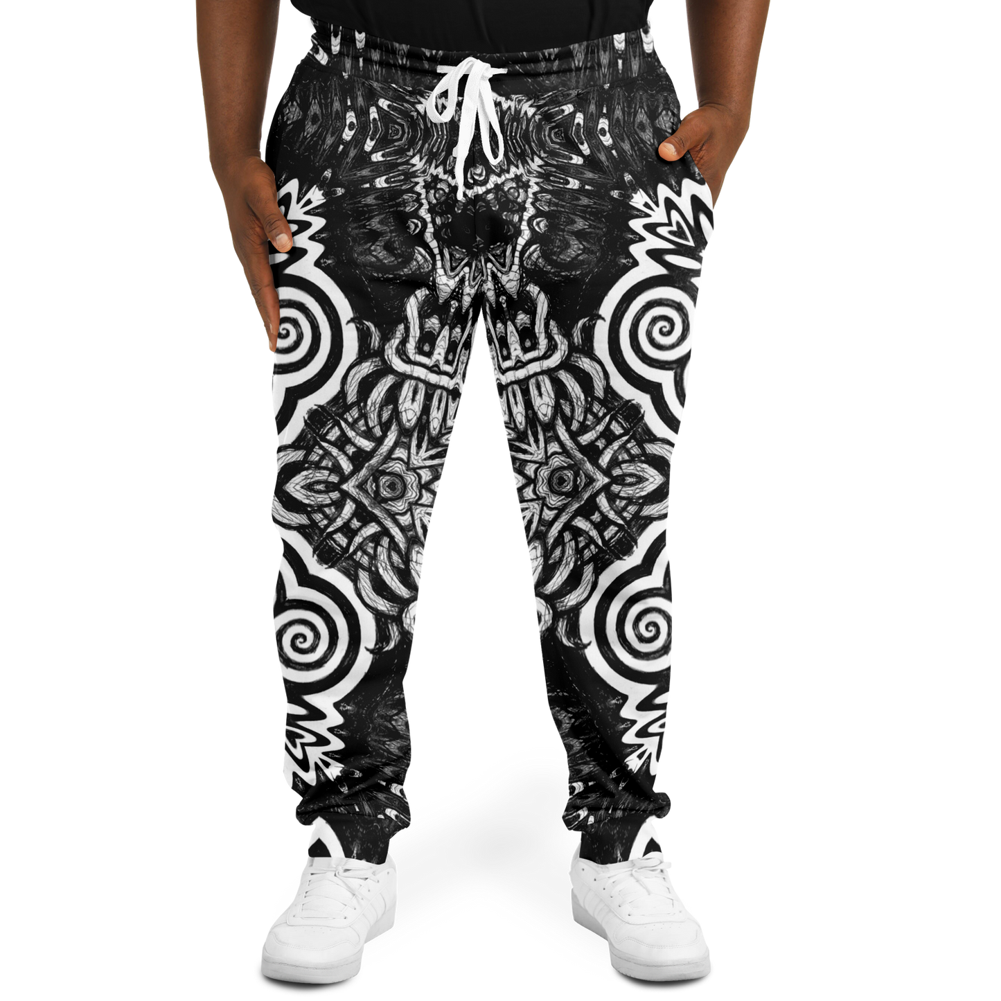 Madness in Black and White More To Love Joggers