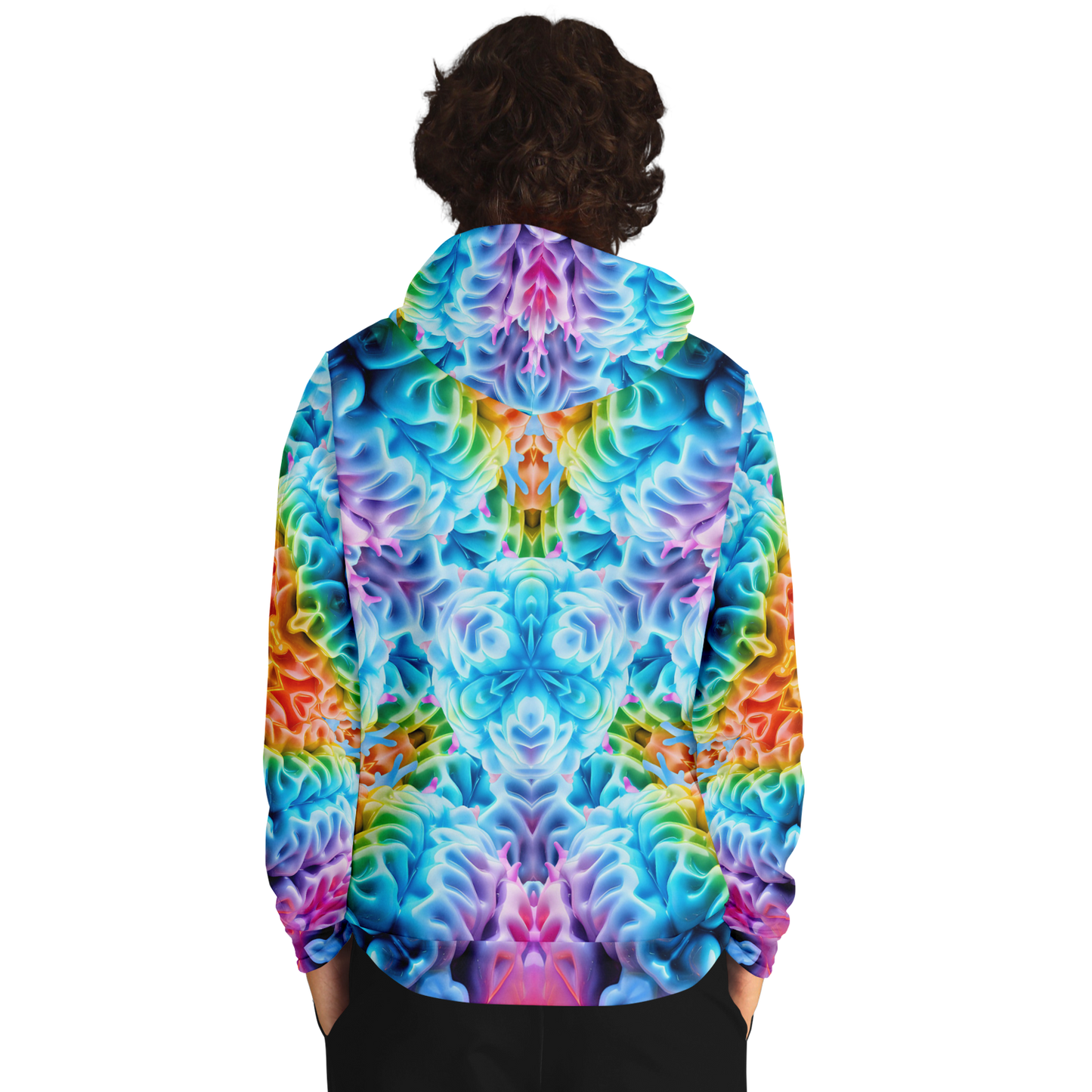 Rainbow Brain Pull Over Hoodie