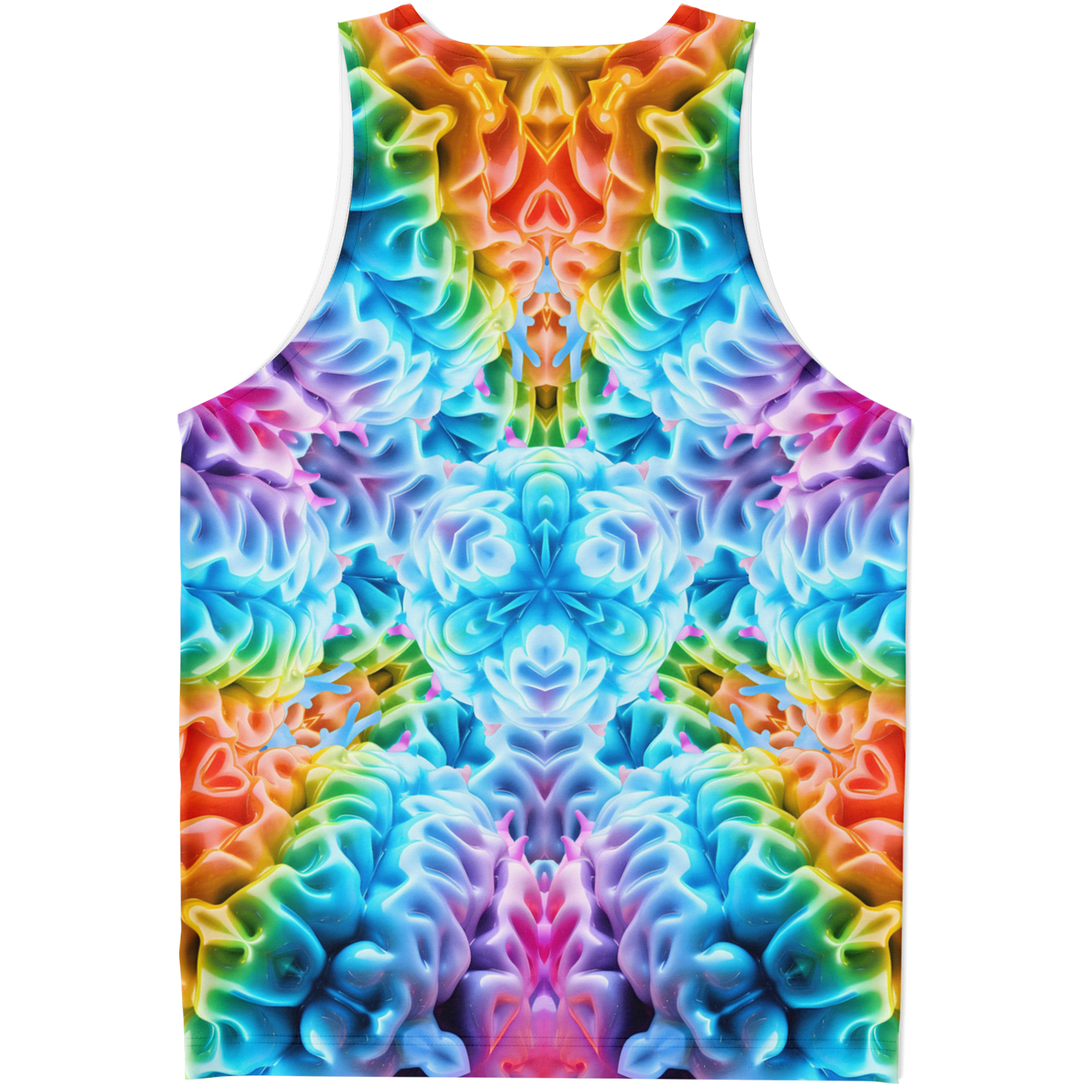 Rainbow Brain unisex Tank Top