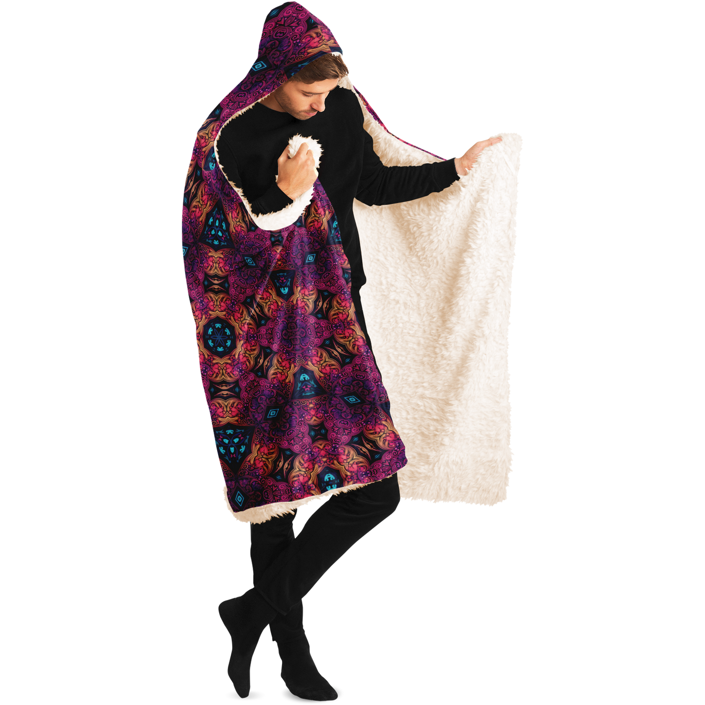 Heart Breaker Sherpa Lined Hooded Blanket