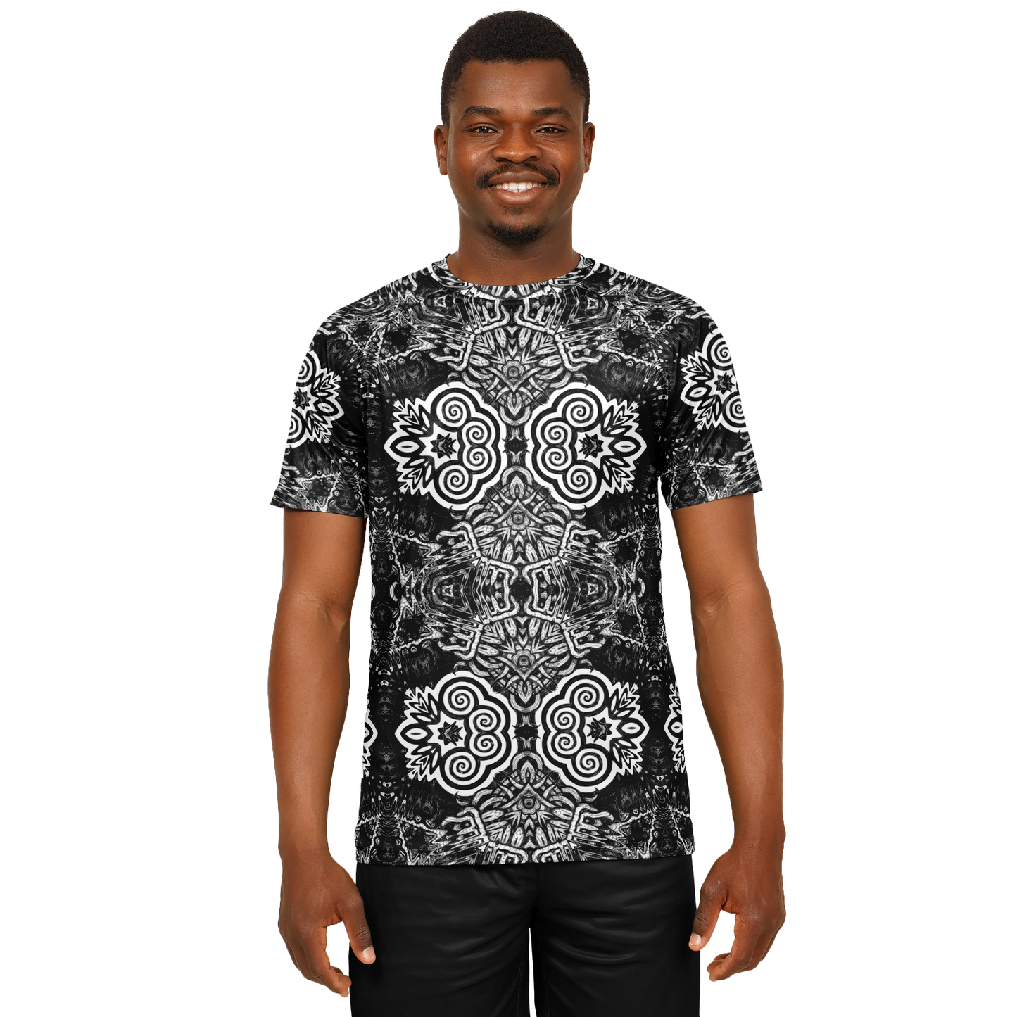 Madness in Black and White Soccer Jersey