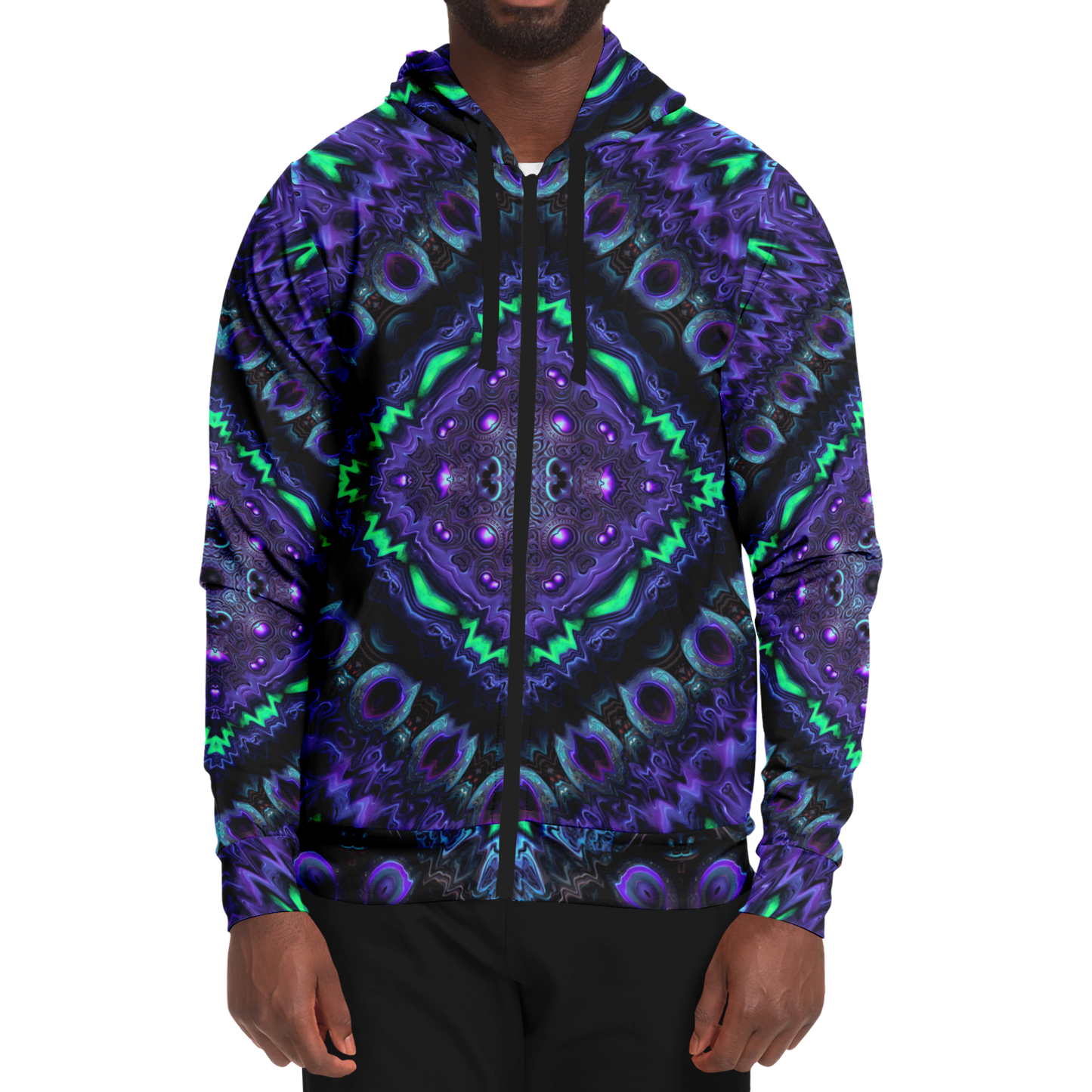 Purple Kush Zip Up Hoodie
