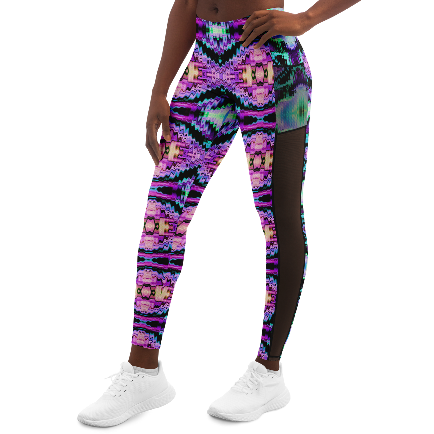 Neon Gushers Mesh Pocket Leggings