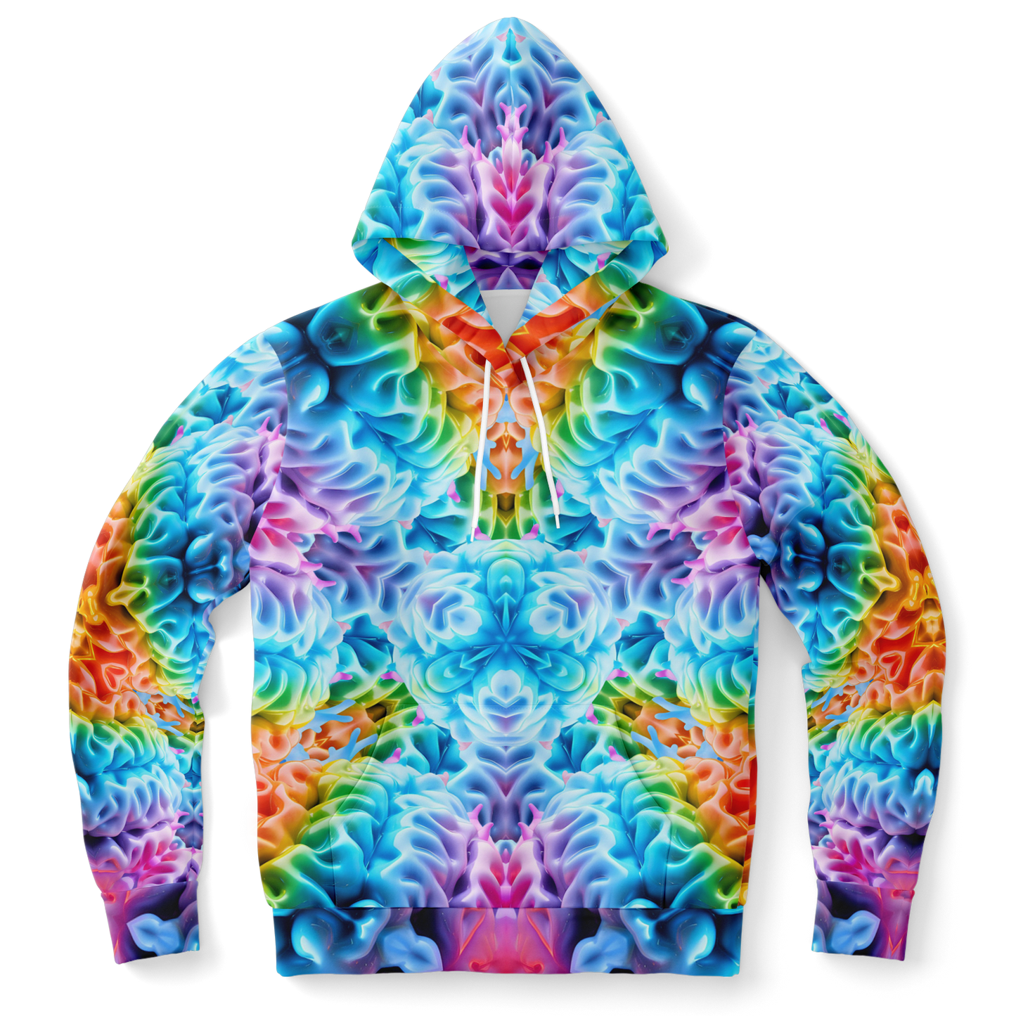 Rainbow Brain Pull Over Hoodie