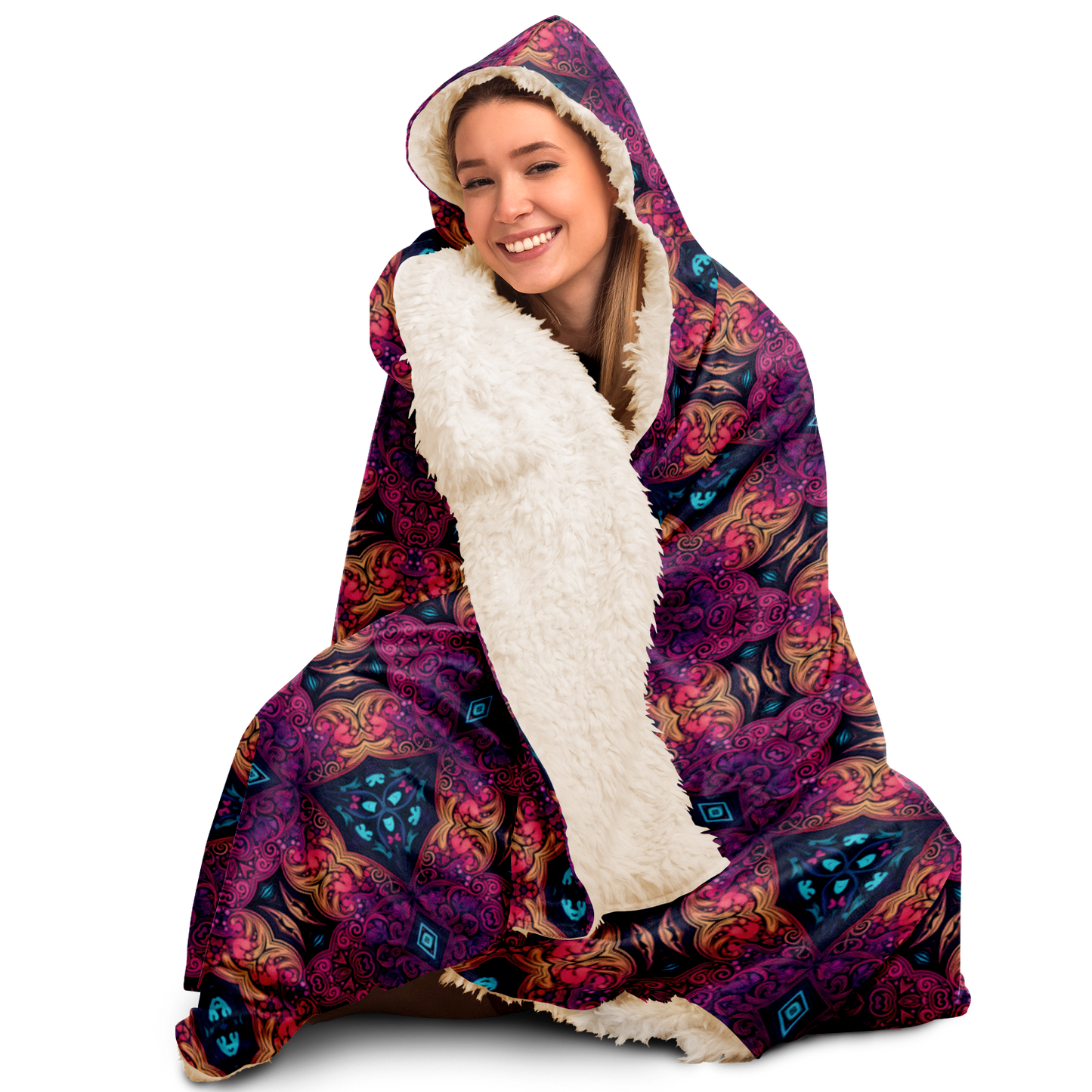 Heart Breaker Sherpa Lined Hooded Blanket