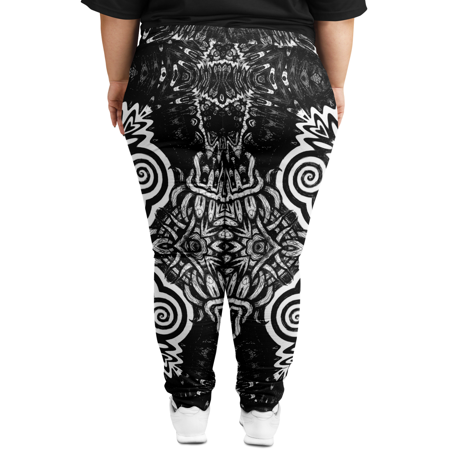Madness in Black and White More To Love Joggers