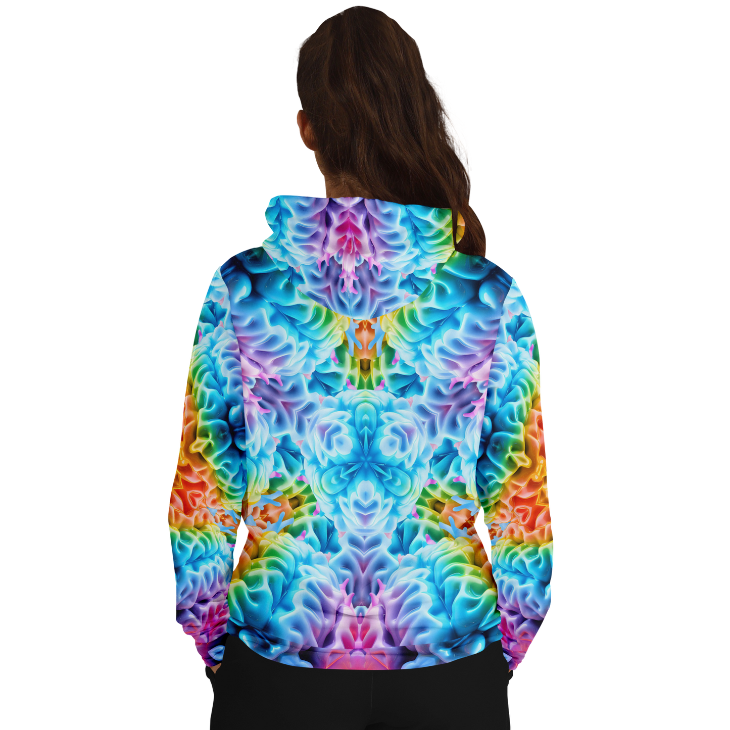 Rainbow Brain Pull Over Hoodie