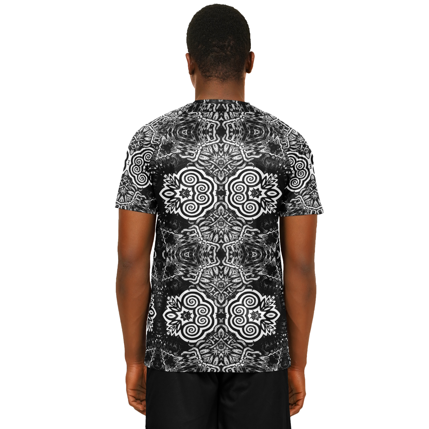 Madness in Black and White Soccer Jersey
