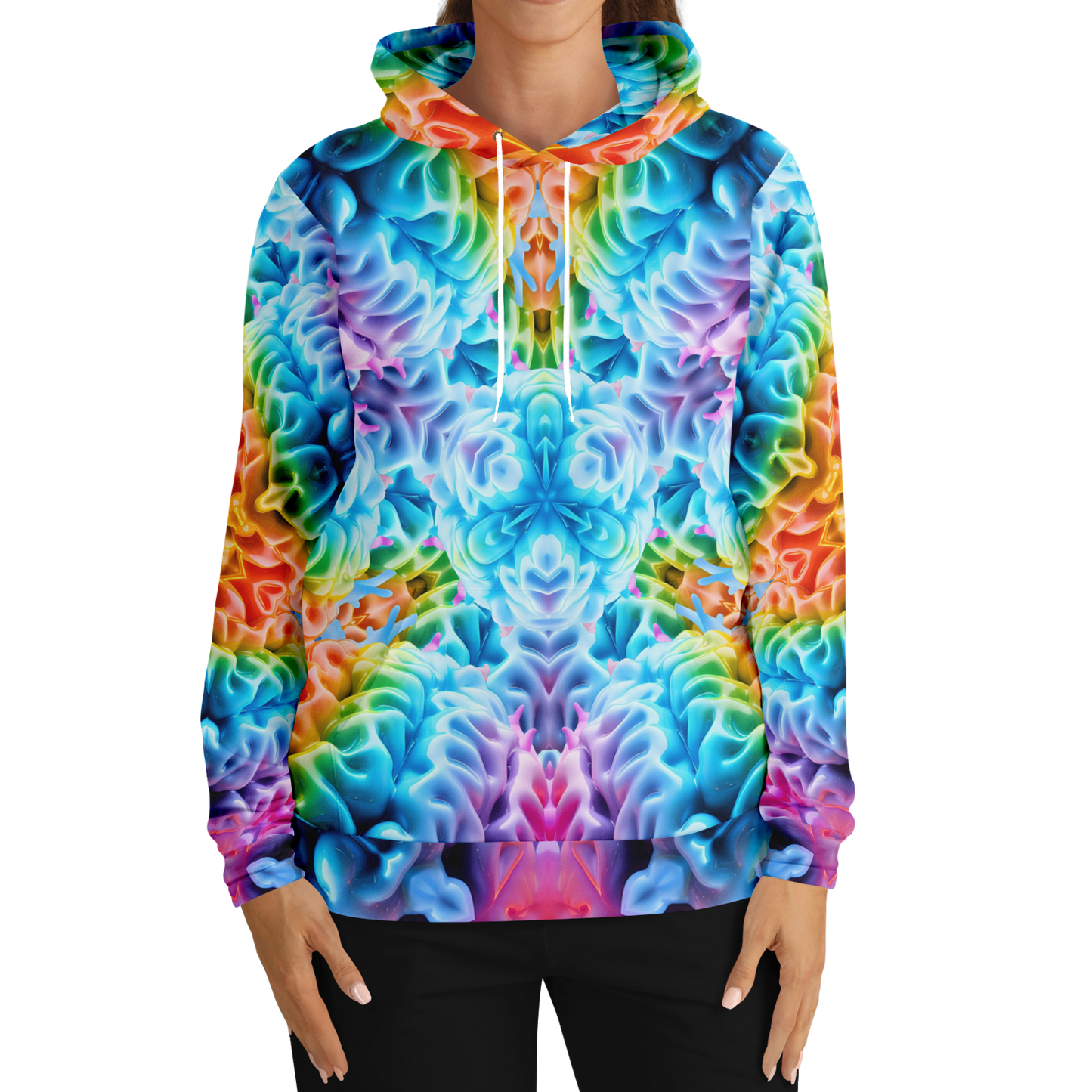 Rainbow Brain Pull Over Hoodie