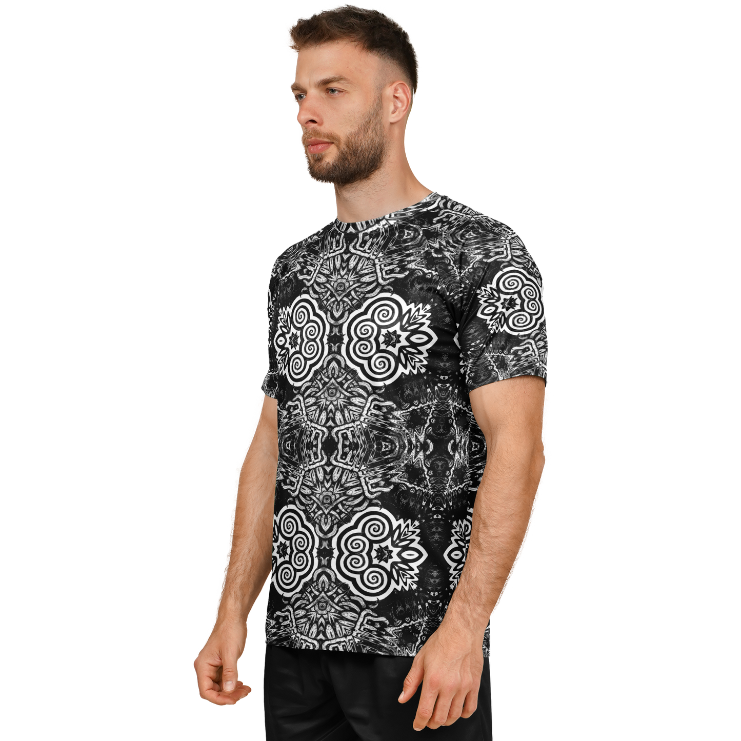 Madness in Black and White Soccer Jersey