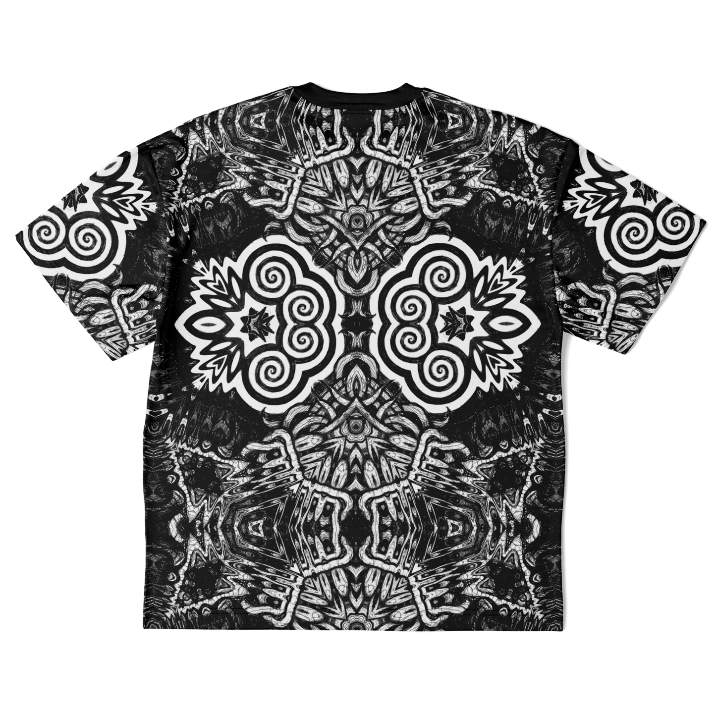 Madness in B&W Flipped T Shirt, More To Love Sizes