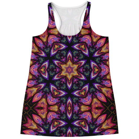 Eyes On Fire Racer Back Tank Top