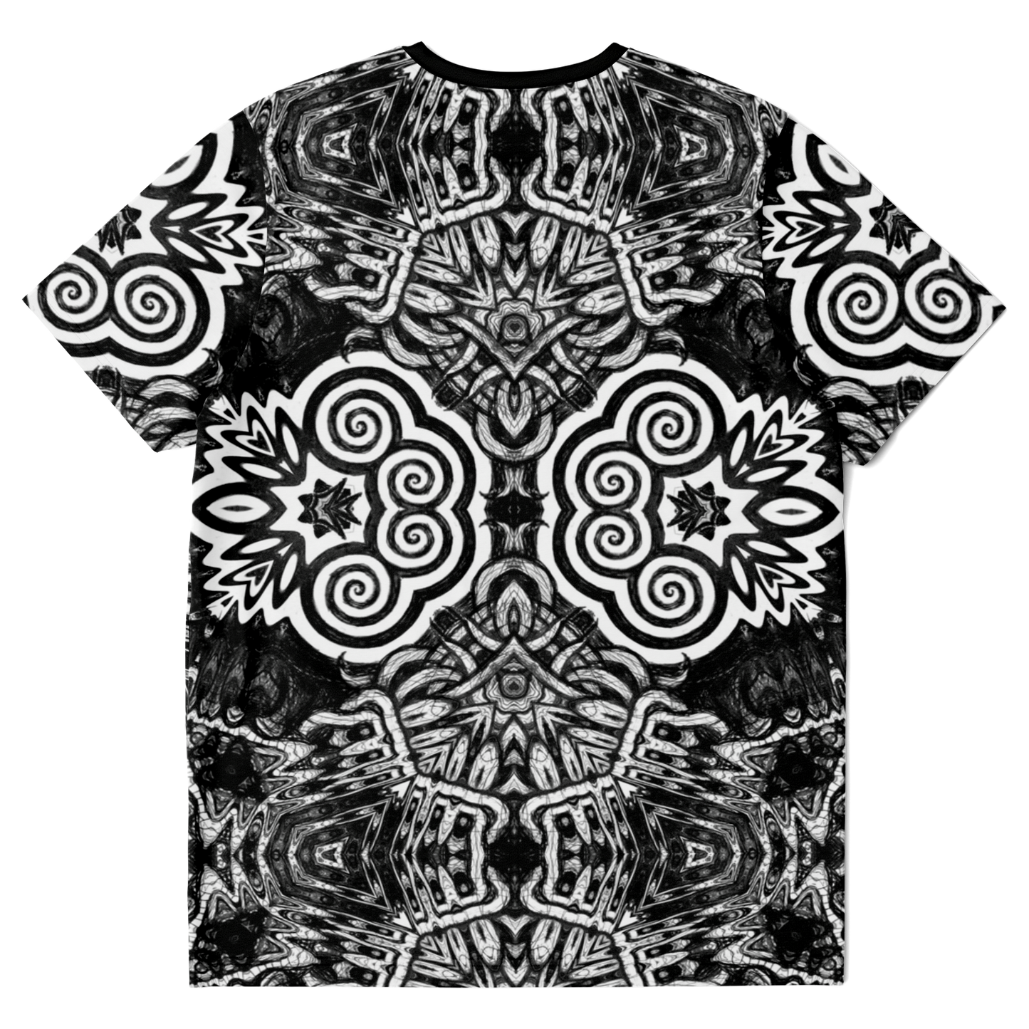 Madness in B&W Flipped T-shirt