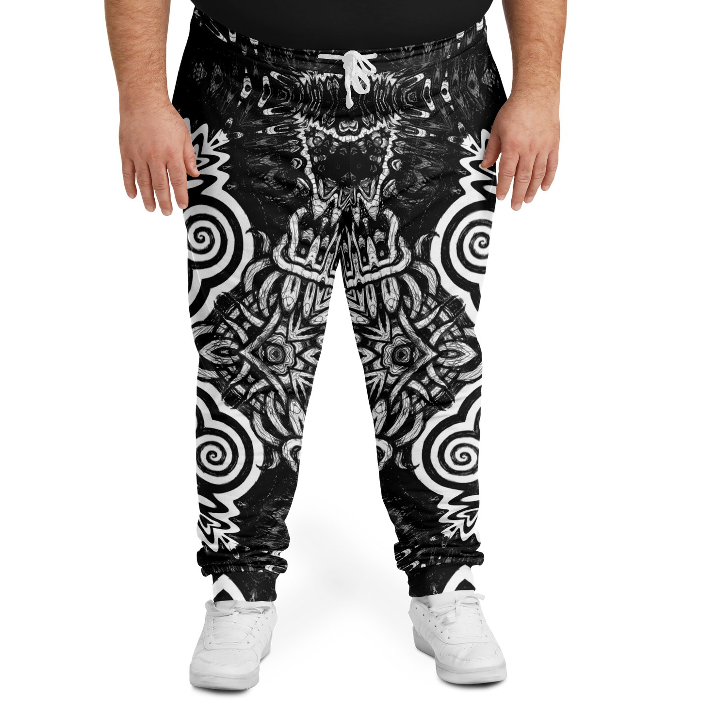 Madness in Black and White More To Love Joggers