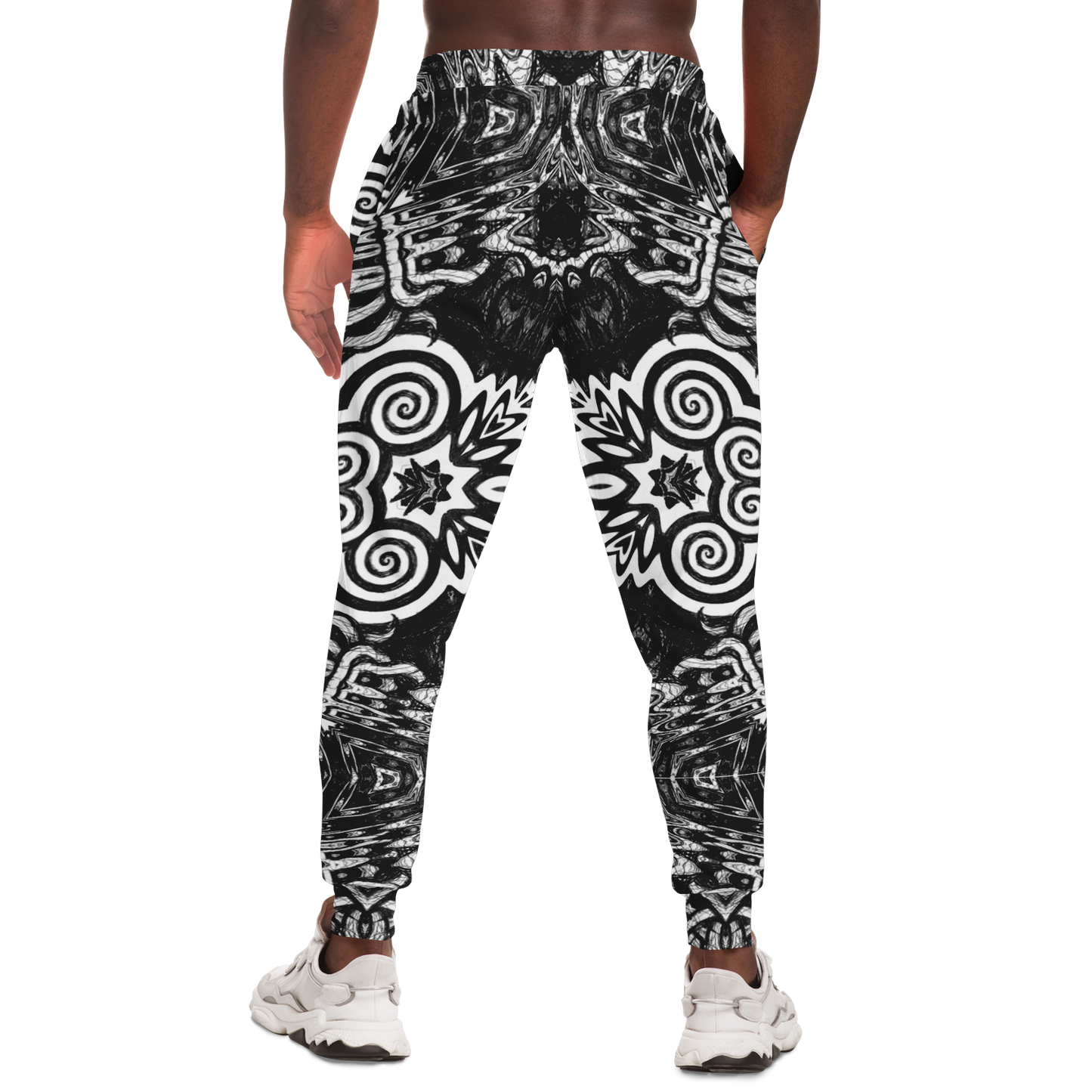 Madness in Black and White Joggers