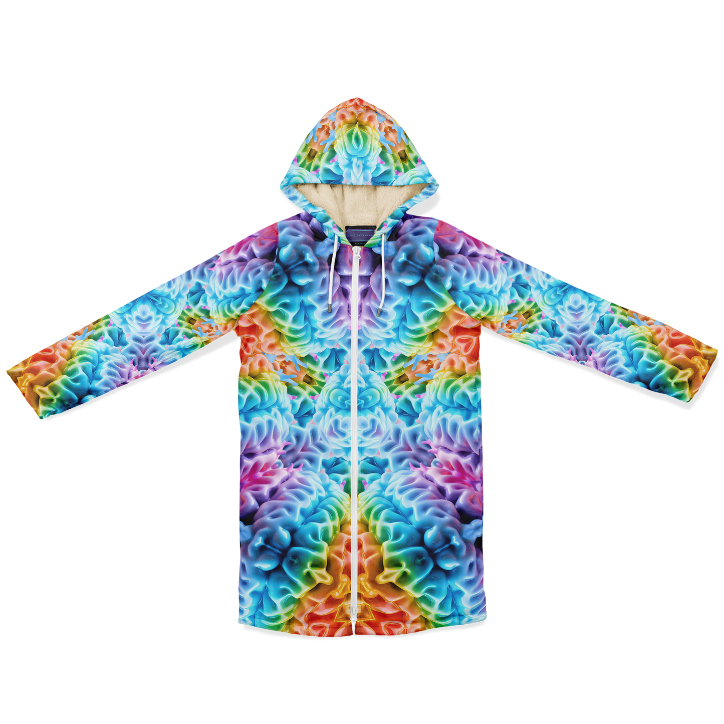 Rainbow Brain Premium Zippered Cloak